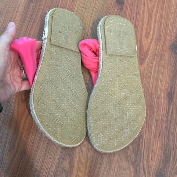 NEW Nalho pink espadrille sandals wrap sandals size 7 - Picture 5 of 8